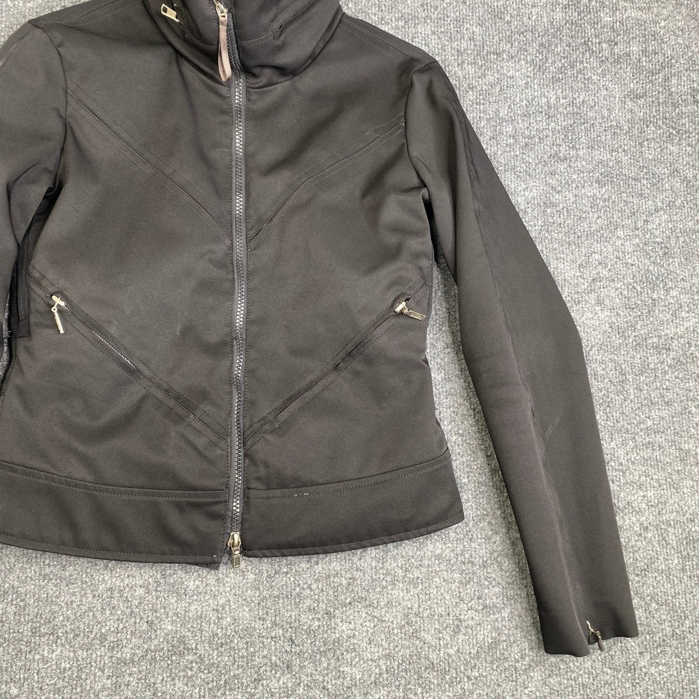 Erin Snow Womens Xs Black Full Zip Ski Jacket Powder Skirt 410211 Seam Sealed — image 3 of 8